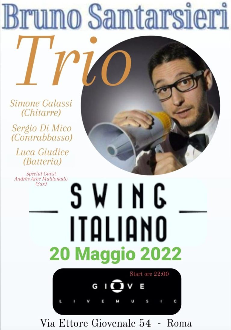 Bruno Santarsieri Trio Swing Italiano