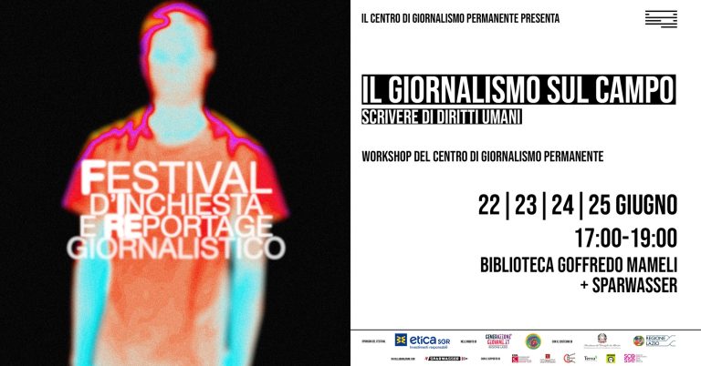 Giornalismo sul campo: scrivere di diritti umani