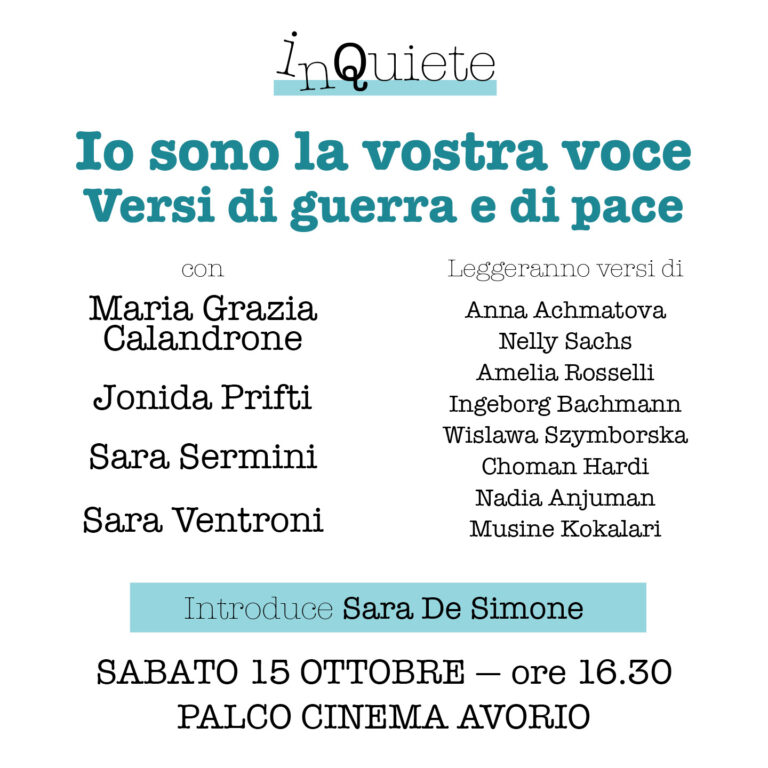 inQuieteFestival – Io sono la vostra voce