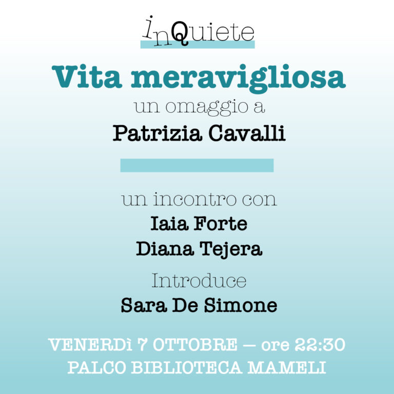 InQuieteFestival – Vita meravigliosa