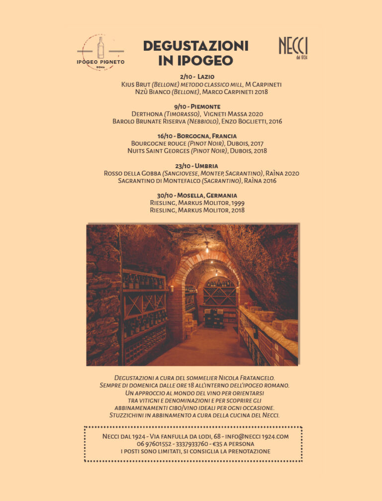 Degustazioni in Ipogeo