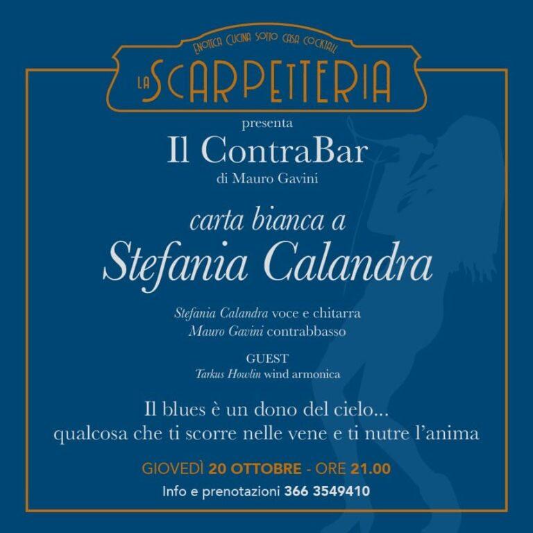 Il ContraBar – carta bianca a Stefania Calandra