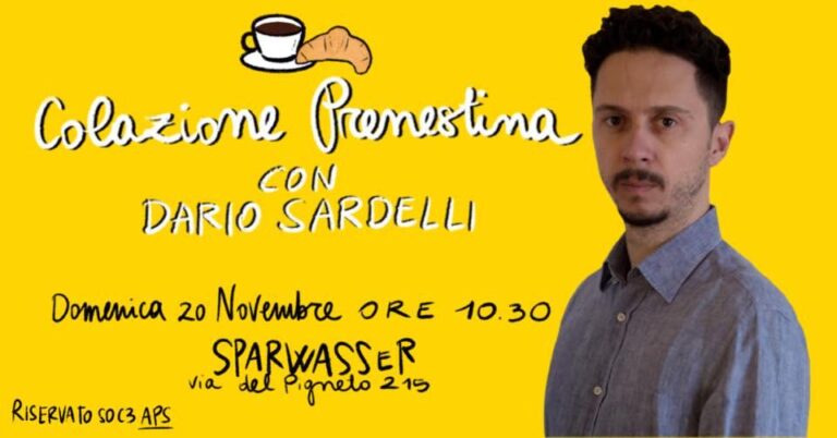 Colazione Prenestina con Dario Sardelli