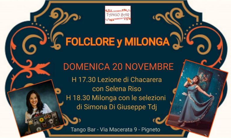 FOLCLORE y MILONGA