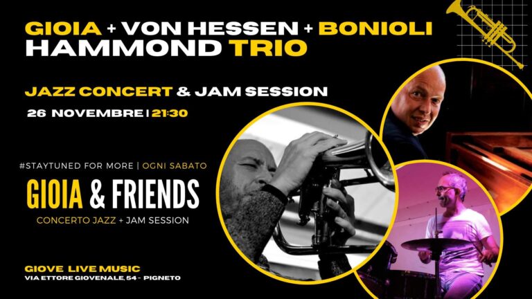 Gioia + Von Hessen + Bonioli HAMMOND TRIO