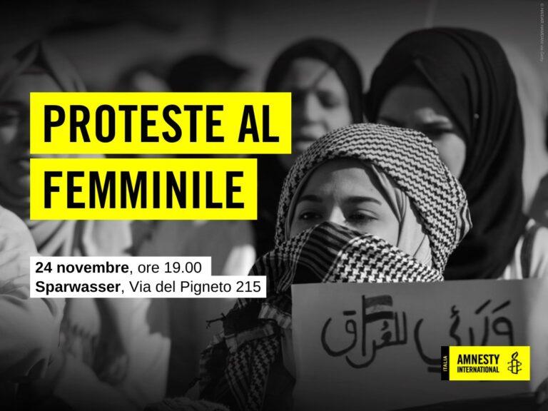 Proteste al femminile: incontro con attiviste del Medio Oriente e Nord Africa