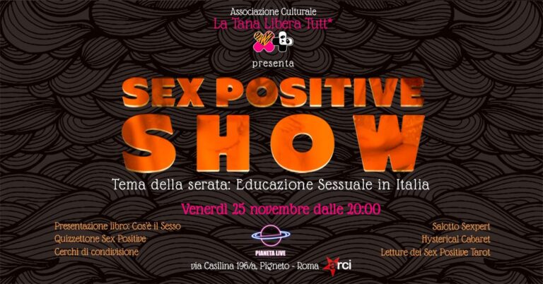 Sex Positive Show – Educazione Sessuale in Italia