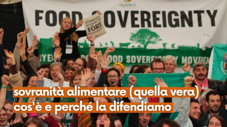 Sovranità alimentare (quella vera): cos’è e perché la difendiamo