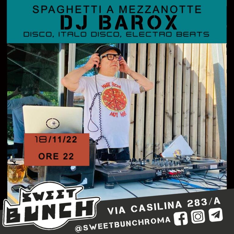 SPAGHETTI A MEZZANOTTE – Dj BAROX