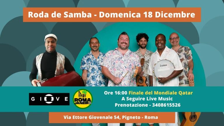 Roda de Samba Pigneto – Roma de Janeiro