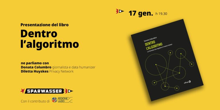 “Dentro l’algoritmo” presentazione del libro