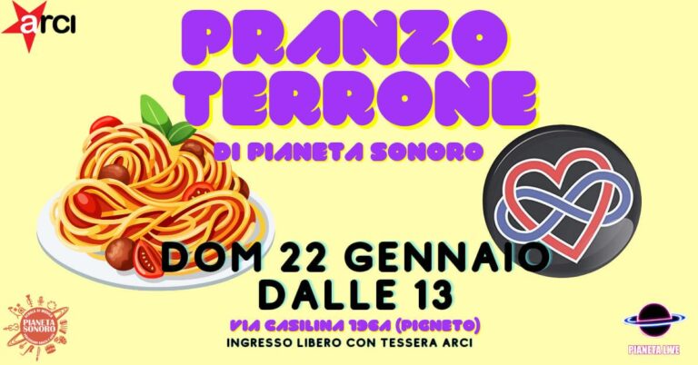 PRANZO TERRONE POLIAMOROSO