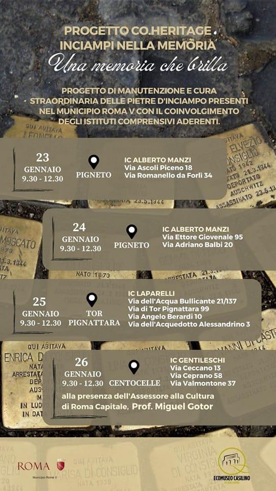 Progetto CO.HERITAGE – Inciampi nella Memoria