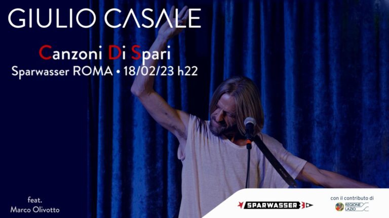 GIULIO CASALE | Canzoni Di Spari | feat. Marco Olivotto | Live