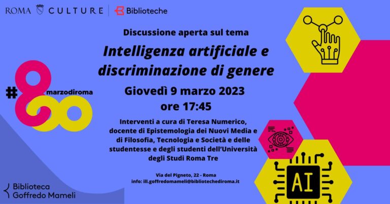 Intelligenza artificiale e discriminazione di genere