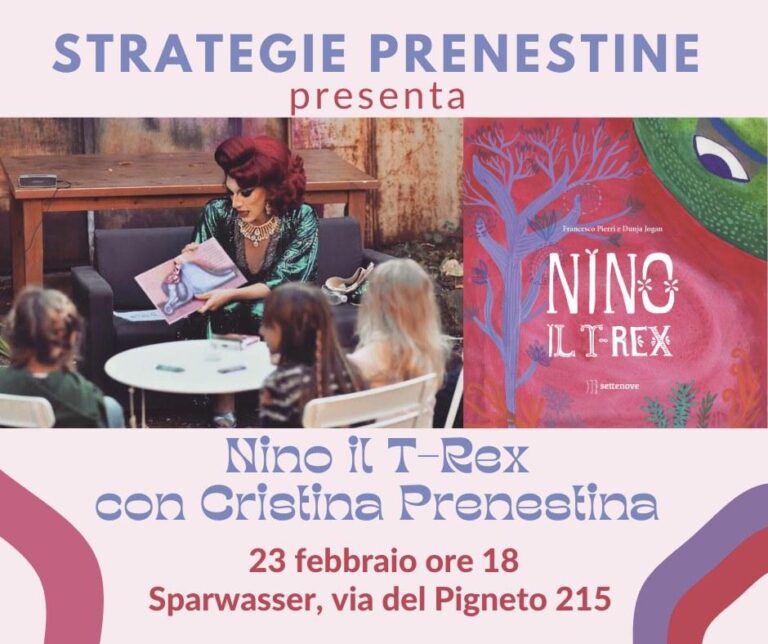 Strategie Prenestine presenta Nino il T-Rex con Cristina Prenestina