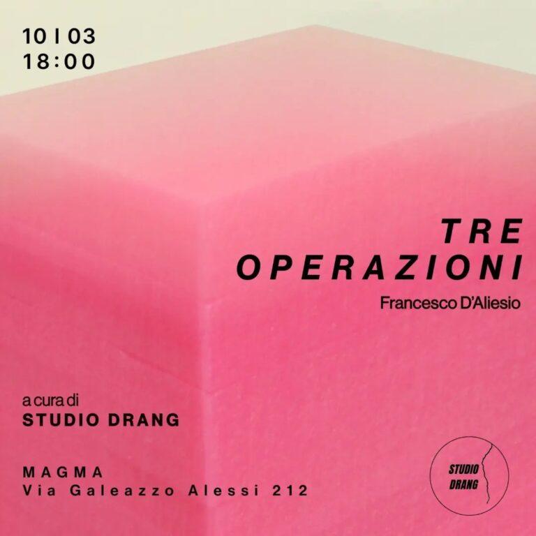 TRE OPERAZIONI