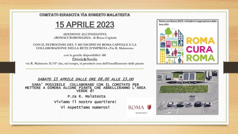 Adesione a ROMACURAROMA di Roma Capitale