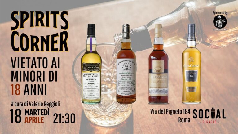 Degustazione Whisky LIVE – Vietato ai Minori di 18 Anni