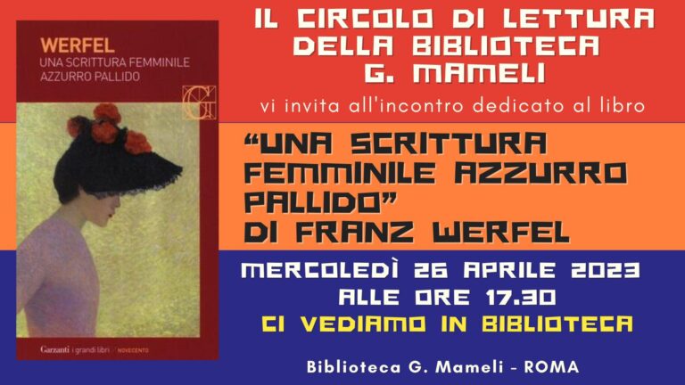 Leggere in circolo: appuntamento con il circolo di lettura della Biblioteca Goffredo Mameli