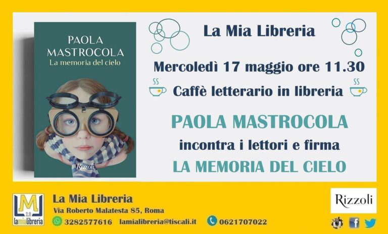Un caffè con Paola Mastrocola in libreria