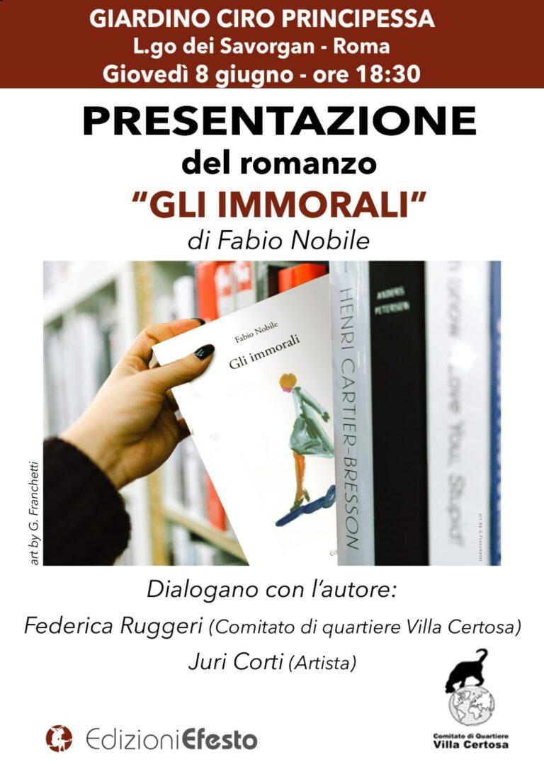 presentazione del libro Gli immorali di Fabio Nobile