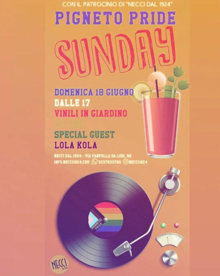 PIGNETO PRIDE SUNDAY