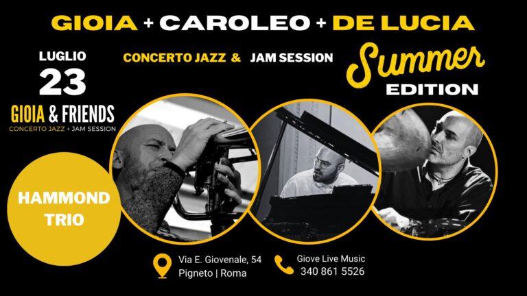 Gioia + Caroleo + De Lucia| Hammond Trio + Jam Session