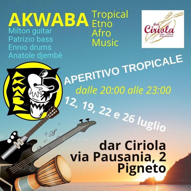 Aperitivo tropicale con gli Akwaba