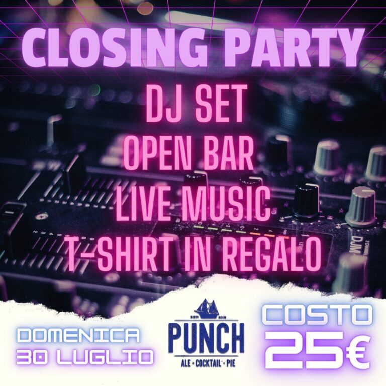 CLOSING PARTY