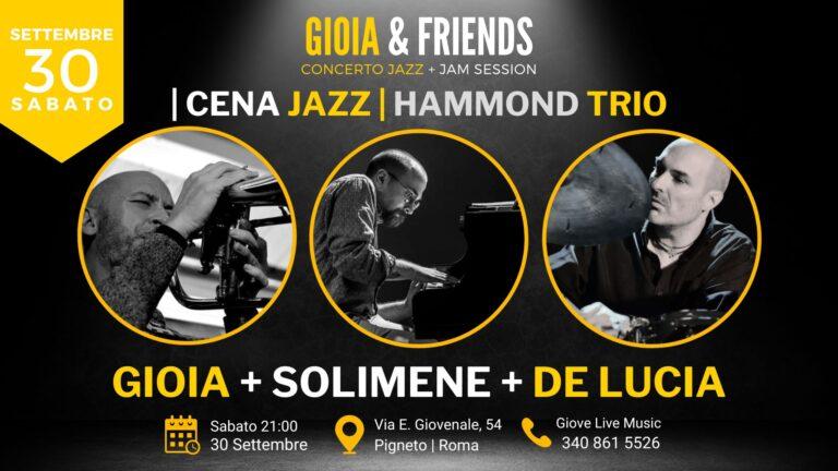 Gioia + Solimene + De Lucia | Hammond Trio + Jam Session