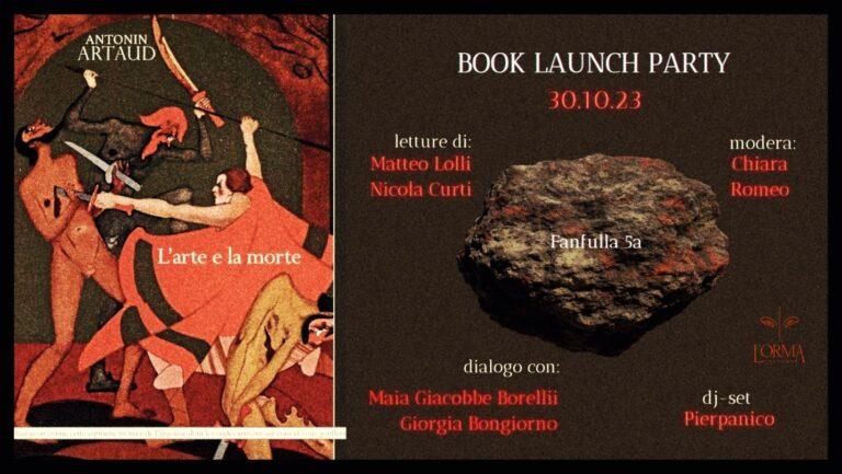 L’ARTE E LA MORTE – Book Launch Party