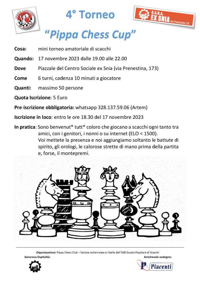 4° Torneo “Pippa Chess Cup”