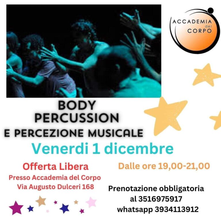 BODY PERCUSSION E PERCEZIONE MUSICALE