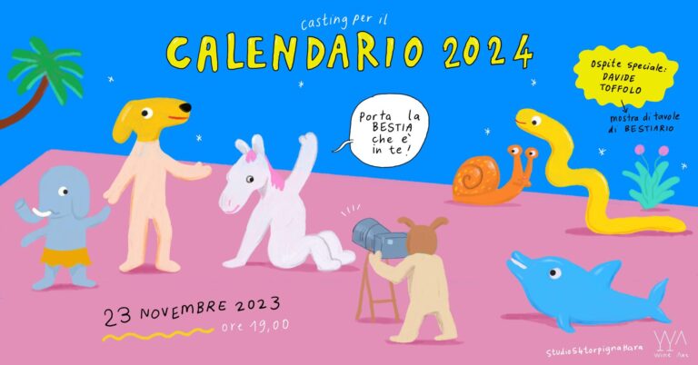 Casting per il Calendario 2024 – Mostra di Davide Toffolo