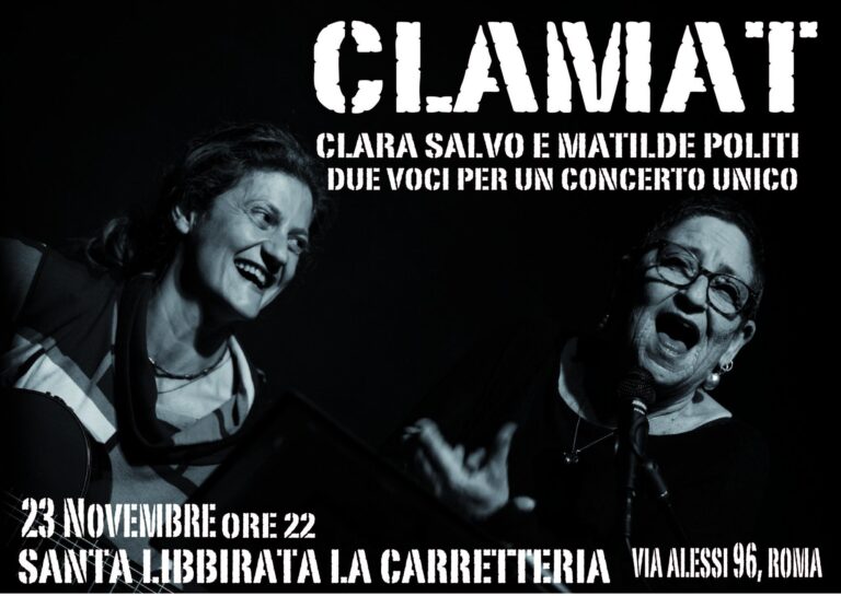 CLAMAT, CLARA SALVO E MATILDE POLITI