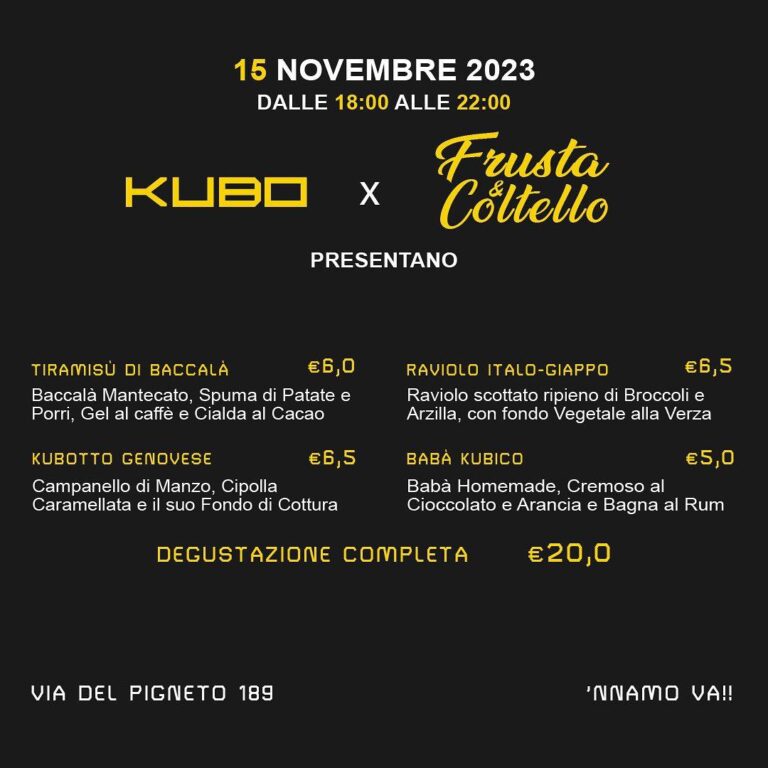 Kubo x Frusta & Coltello