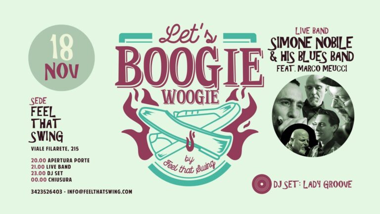 Let’s BOOGIE WOOGIE night – Simone Nobile and his blues band feat Marco Meucci