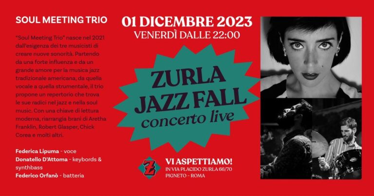 Zurla Jazz Fall – Soul Meeting Trio in concerto