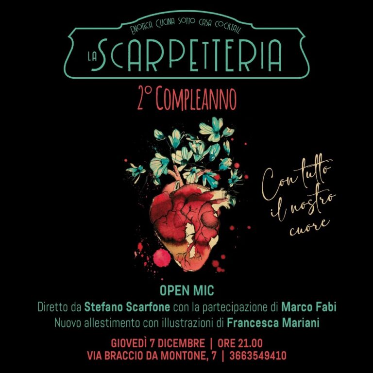 2° COMPLEANNO – OPEN MIC