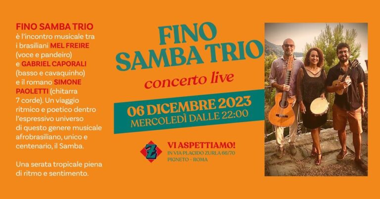 Fino Samba Trio – Concerto live