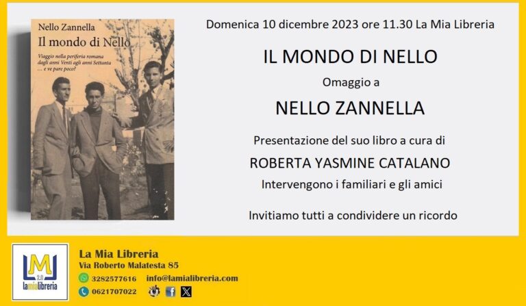 Il mondo di Nello. Omaggio a Nello Zannella in libreria