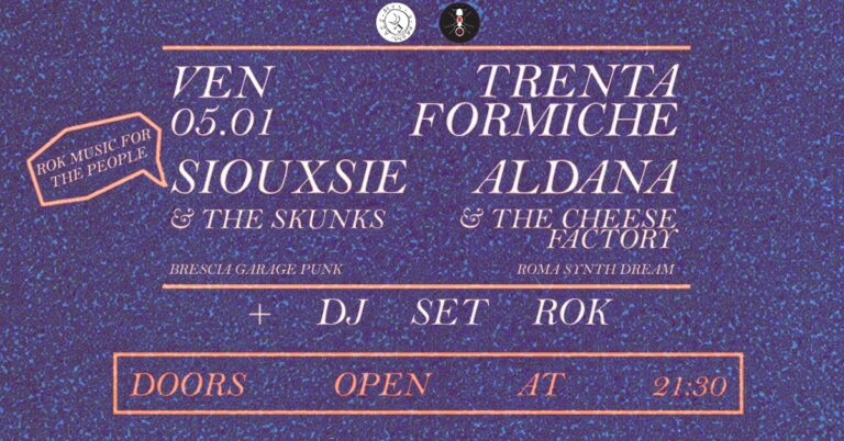 Souxsie & The Skunks + Aldana & The Cheese Factory live