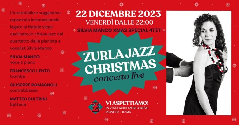 Zurla Jazz Christmas – Silvia Manco Xmas Special 4tet