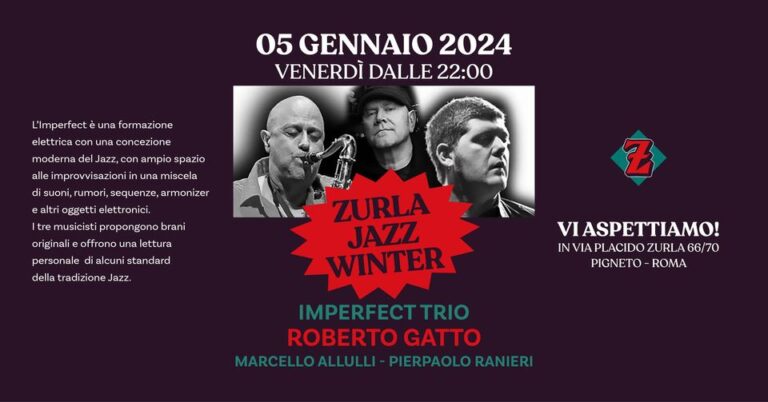 Zurla Jazz Winter – Imperfect Trio in concerto