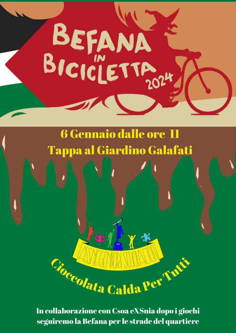 Befana in bicicletta 2024 – Tappa al Giardino Galafati