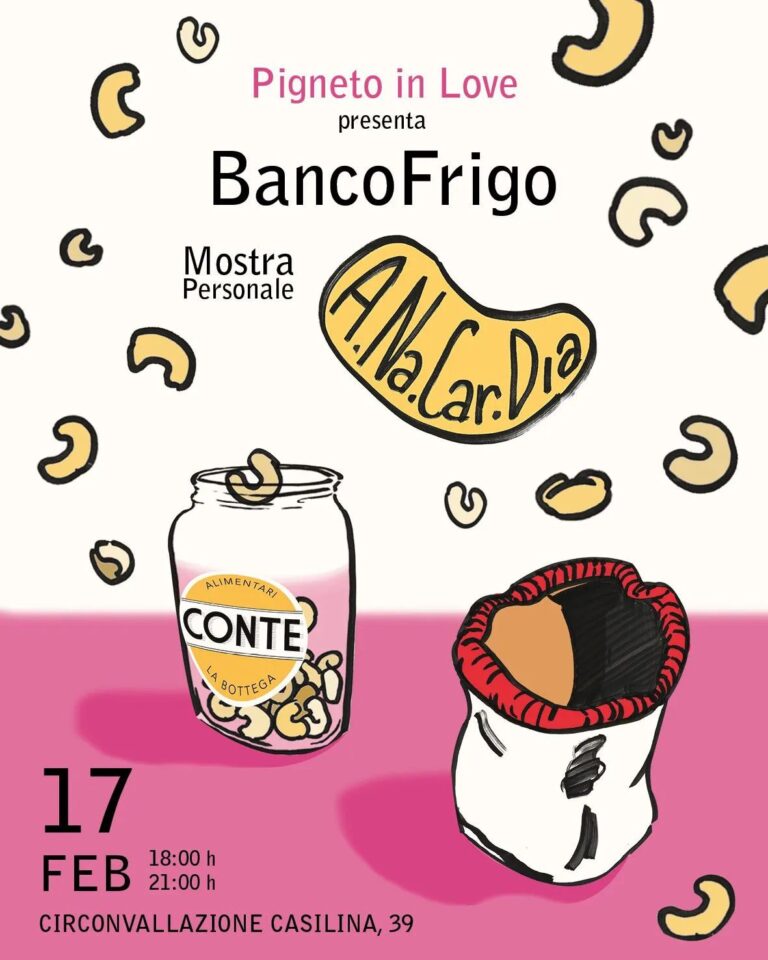 BANCO FRIGO – Mostra personale di A.NA.CAR.DIA