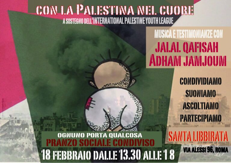 con La Palestina nel cuore