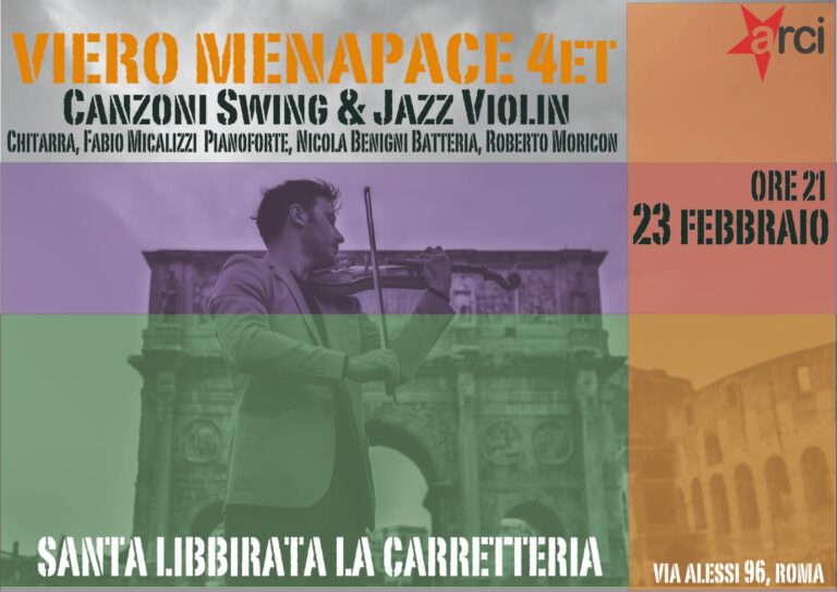 VIERO MENAPACE 4ET, CANZONI SWING E JAZZ VIOLIN