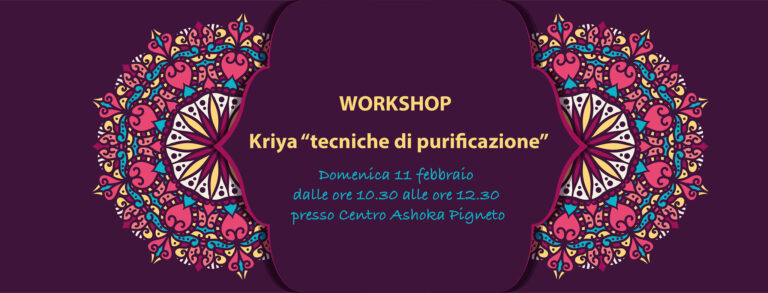 Workshop sulle tecniche di purificazione “Kriya”